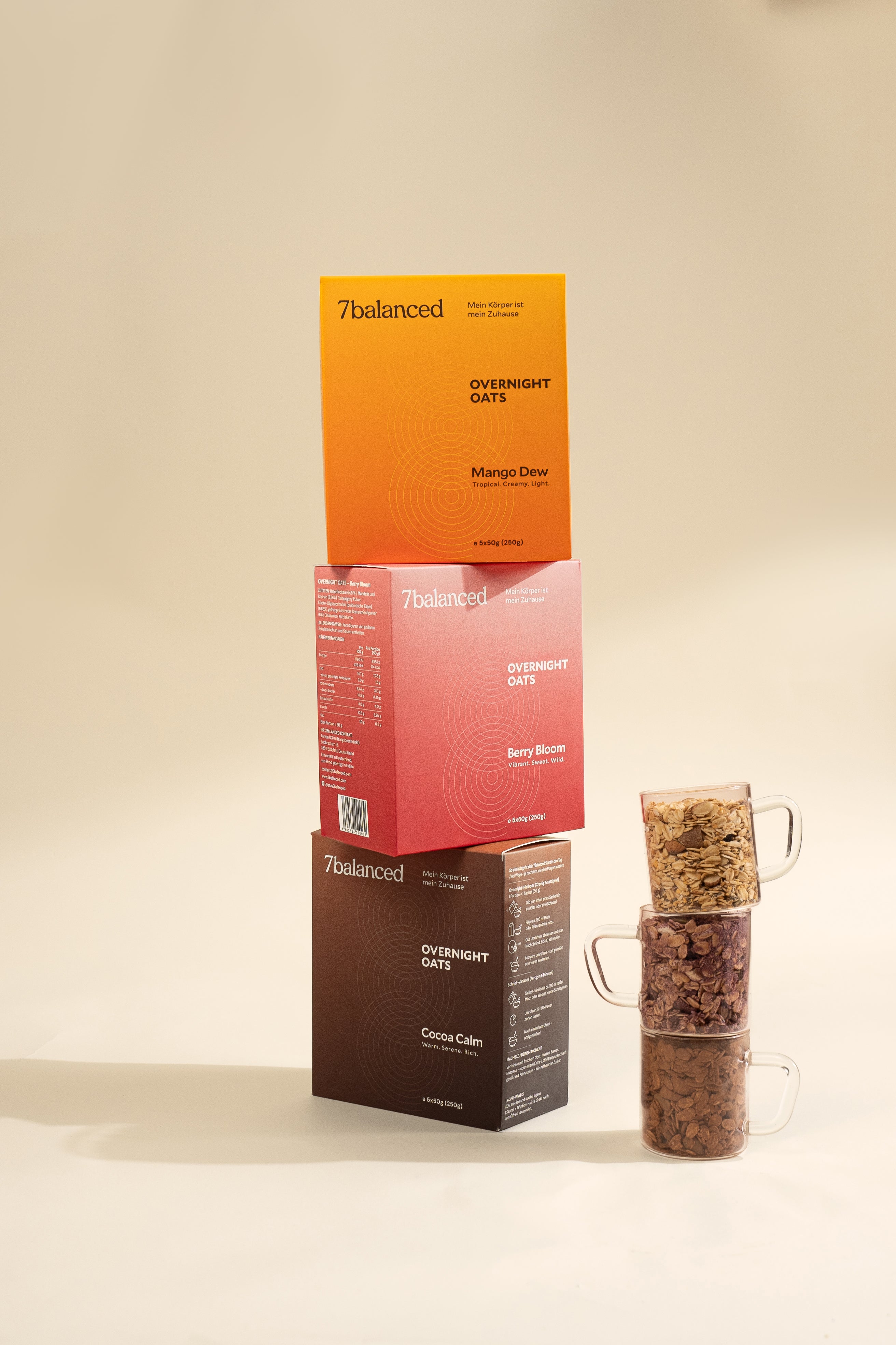 Morgen-Power-Bundle | 3x Overnight Oats | Vegan & ohne Vorbereitung | Sparen Sie 13%